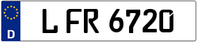 Trailer License Plate
